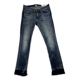 rag & bone crop jeans 27 blue denim